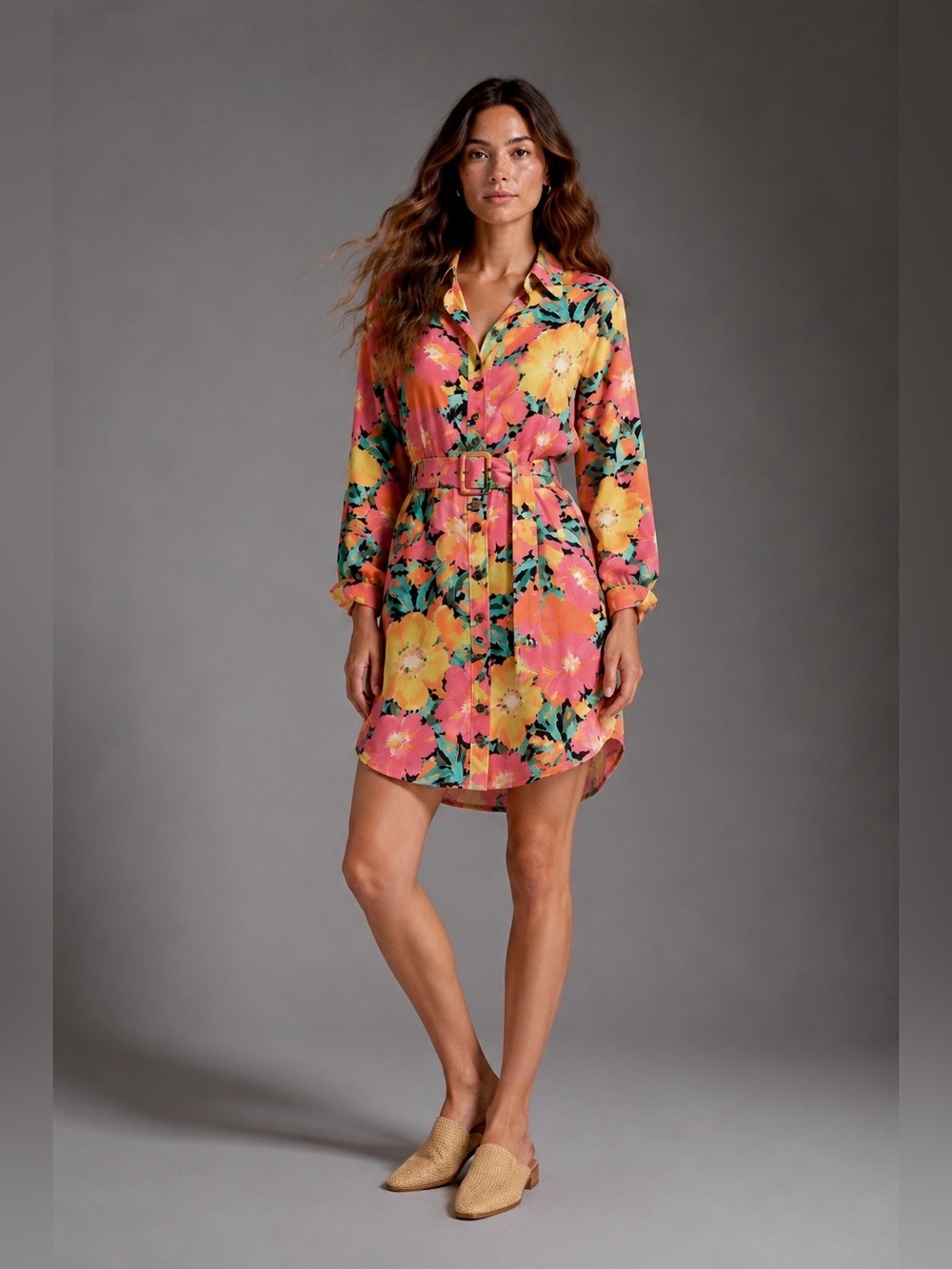 Jen’s Pirate Booty x Free People Belted Shirt Dress Vacation - Picture 2 of 8
